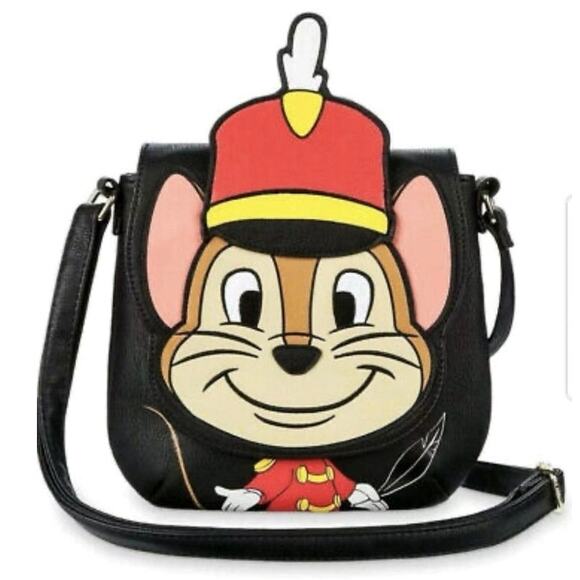 NWT Disney Parks Loungefly Dumbo Timothy Mouse Crossbody Shoulder Bag Purse - Picture 13 of 15